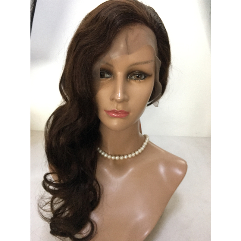 Full lace wig Virgin human hair wig natural wave YL336